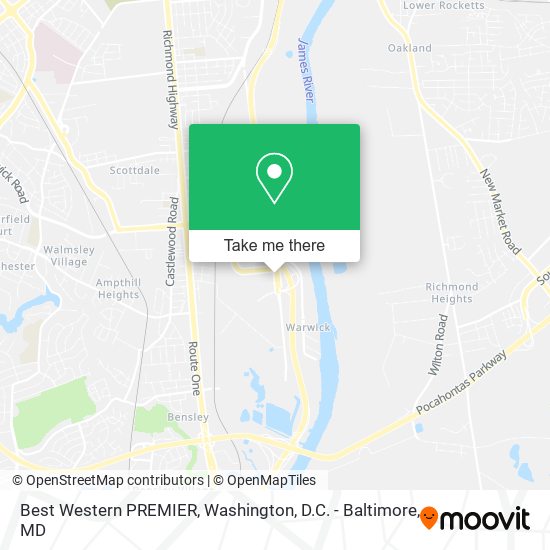 Best Western PREMIER map