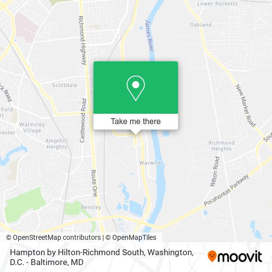 Hampton by Hilton-Richmond South map