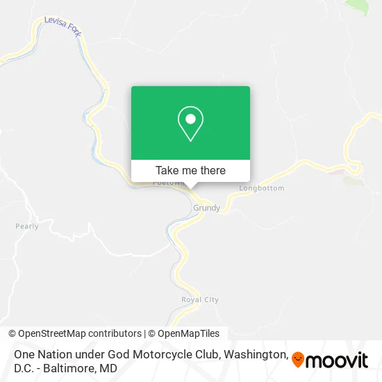 One Nation under God Motorcycle Club map