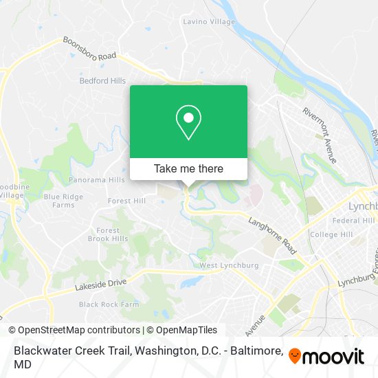 Blackwater Creek Trail map