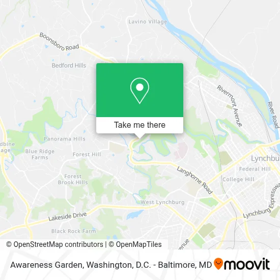 Awareness Garden map