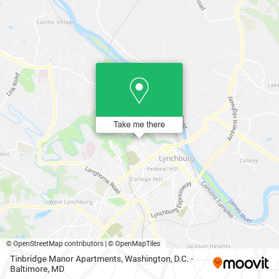 Mapa de Tinbridge Manor Apartments