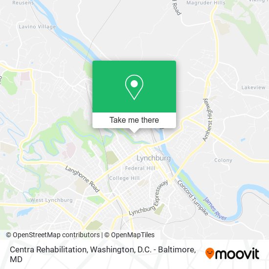 Centra Rehabilitation map