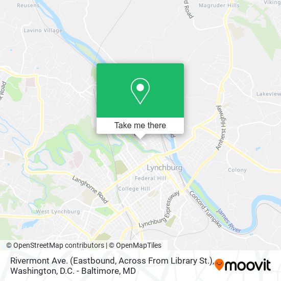 Rivermont Ave. (Eastbound, Across From Library St.) map