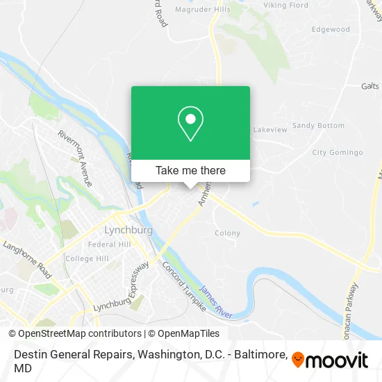 Destin General Repairs map