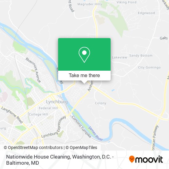 Nationwide House Cleaning map