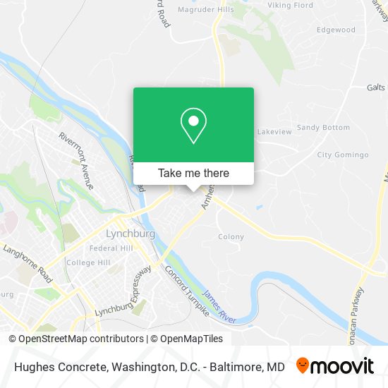 Hughes Concrete map