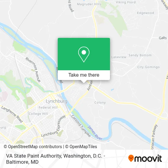 VA State Paint Authority map