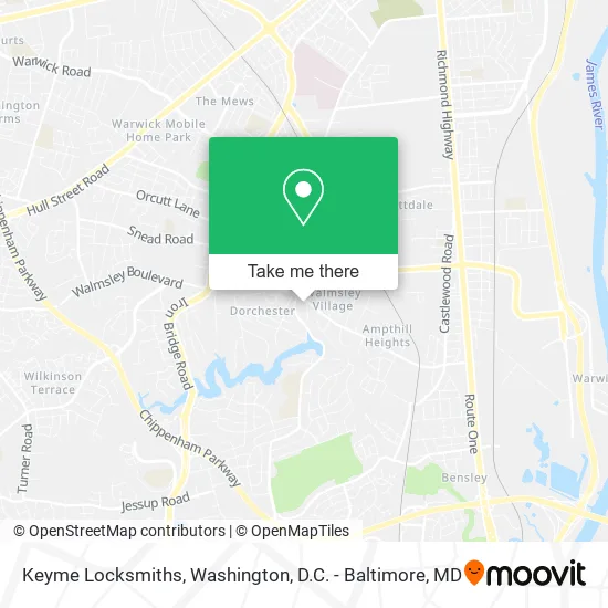 Keyme Locksmiths map