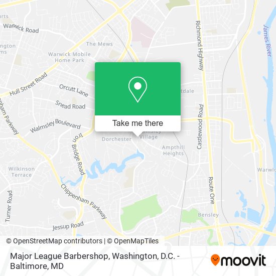 Major League Barbershop map