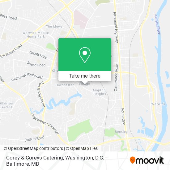 Corey & Coreys Catering map