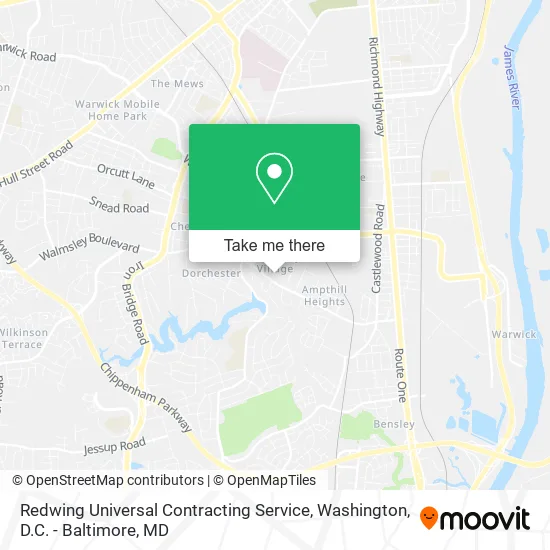 Redwing Universal Contracting Service map