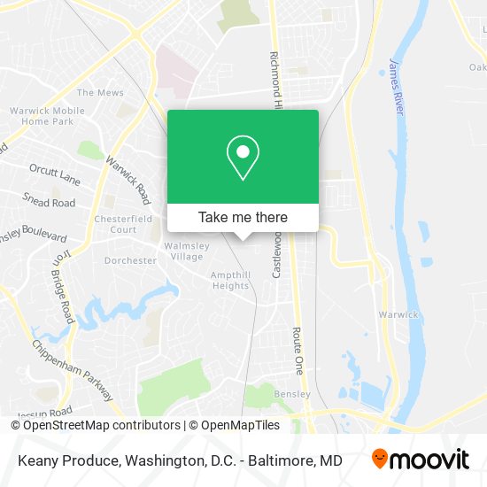 Keany Produce map