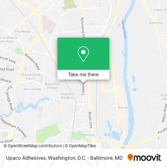 Mapa de Upaco Adhesives