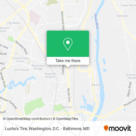 Lucho's Tire map
