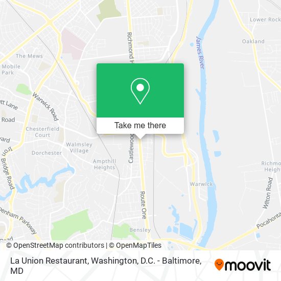 Mapa de La Union Restaurant