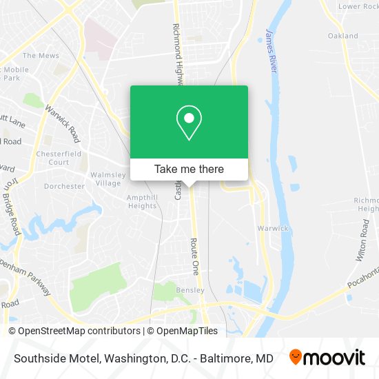 Southside Motel map