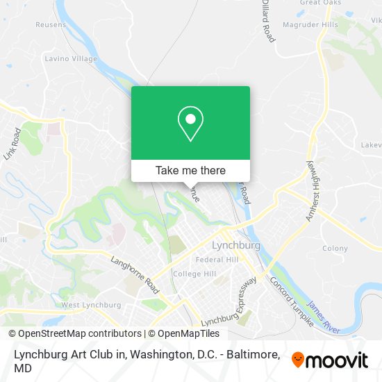 Mapa de Lynchburg Art Club in