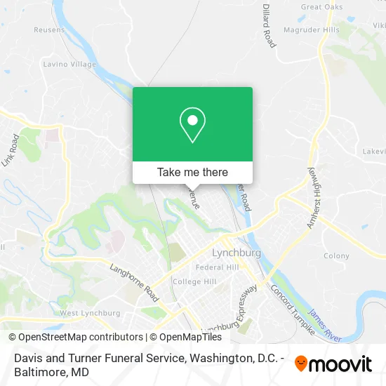 Mapa de Davis and Turner Funeral Service