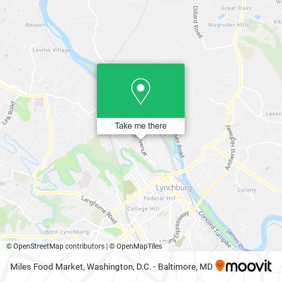 Miles Food Market map