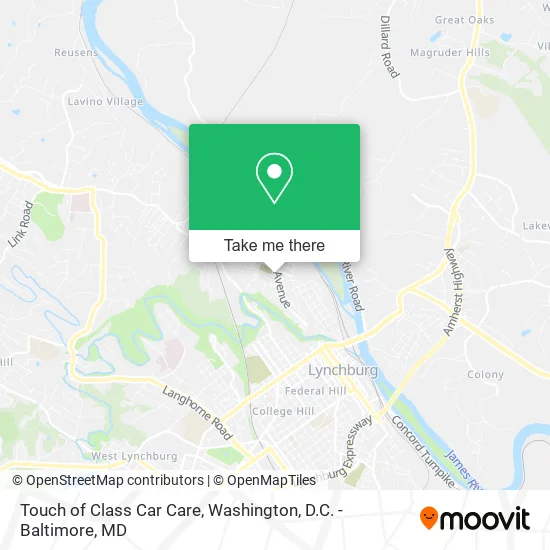 Touch of Class Car Care map
