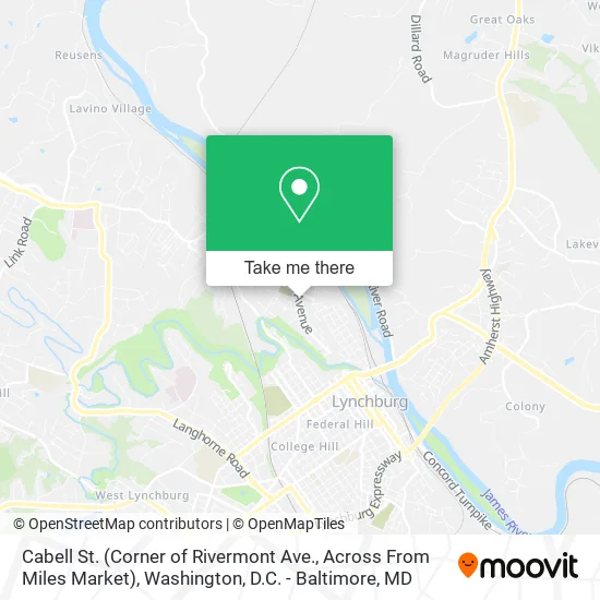 Cabell St. (Corner of Rivermont Ave., Across From Miles Market) map