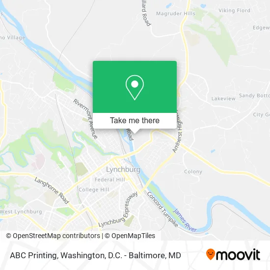 ABC Printing map