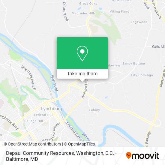 Mapa de Depaul Community Resources