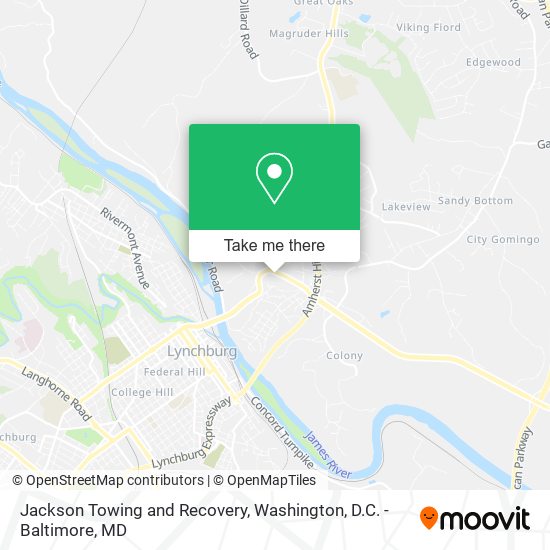 Mapa de Jackson Towing and Recovery