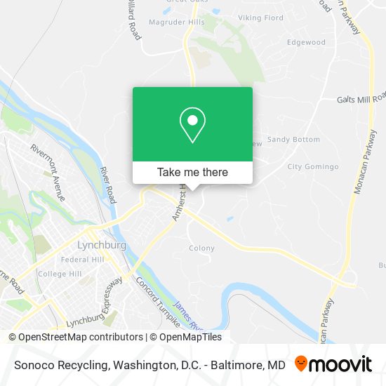 Mapa de Sonoco Recycling