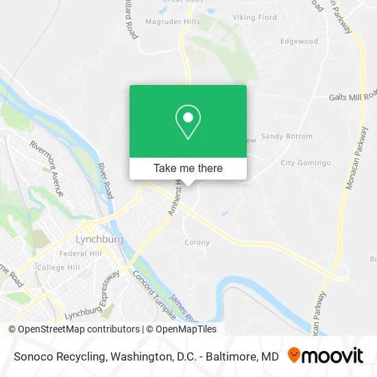 Sonoco Recycling map
