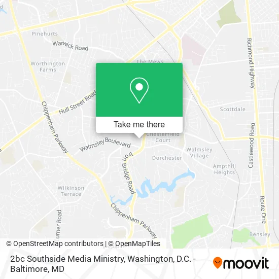 Mapa de 2bc Southside Media Ministry