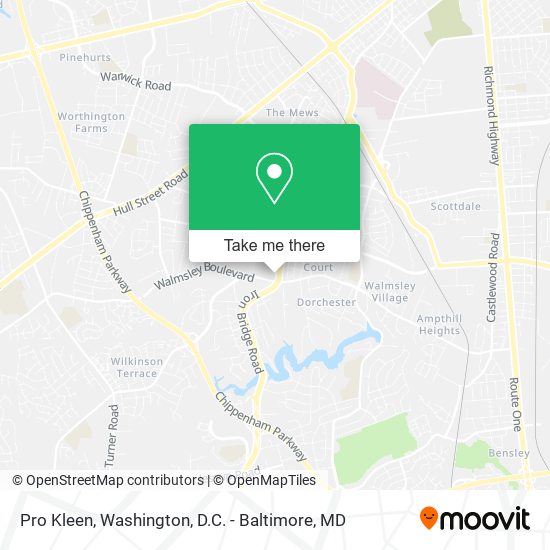 Pro Kleen map