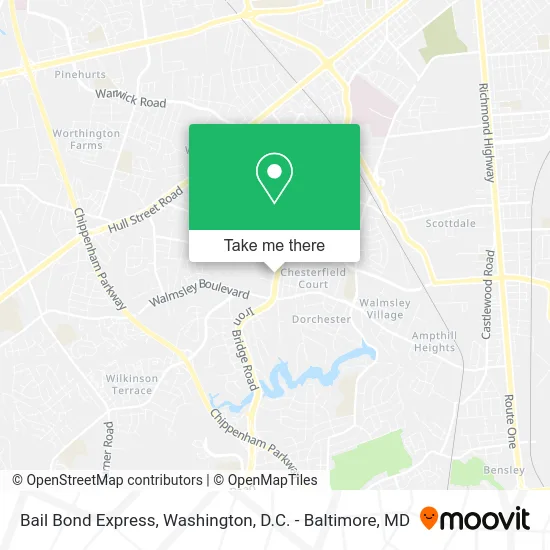Bail Bond Express map