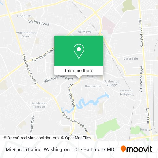 Mi Rincon Latino map
