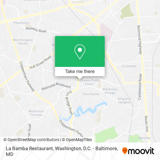 La Bamba Restaurant map