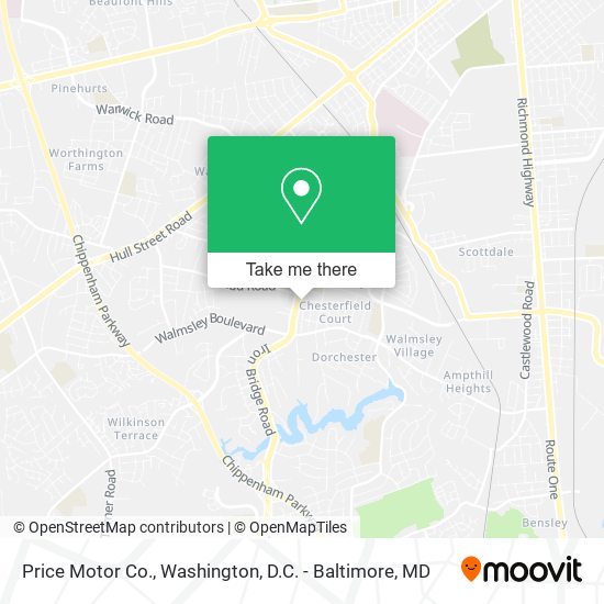 Price Motor Co. map
