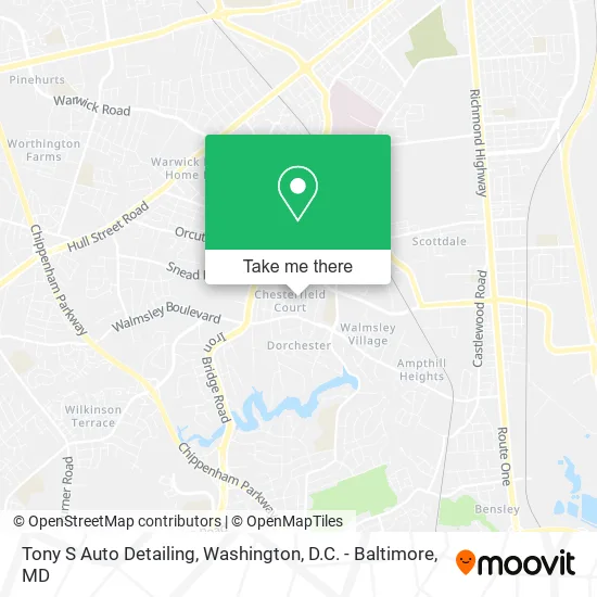 Tony S Auto Detailing map