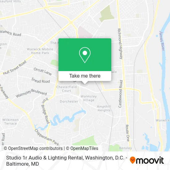 Studio 1r Audio & Lighting Rental map