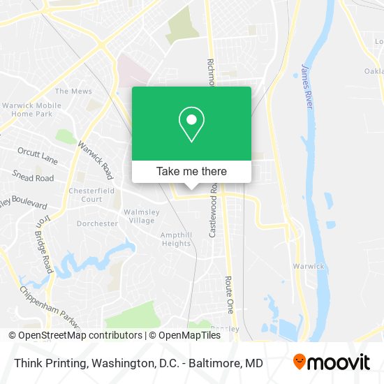Think Printing map