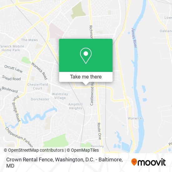 Crown Rental Fence map