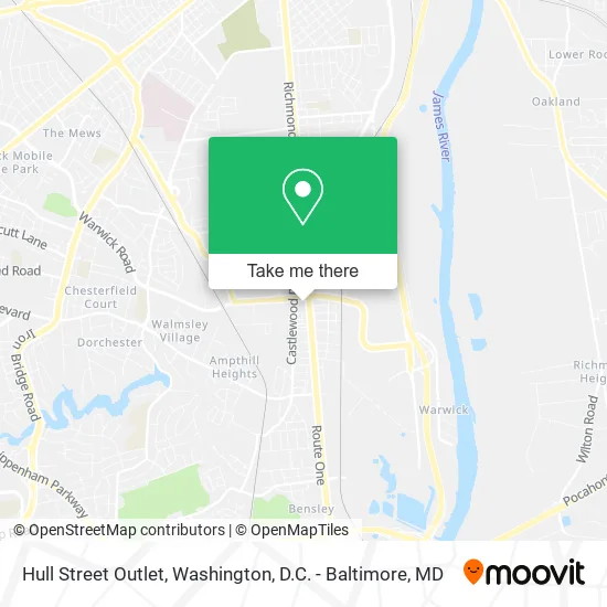 Hull Street Outlet map