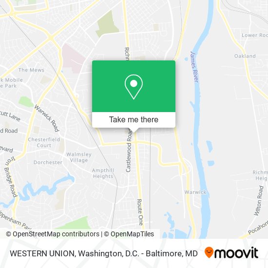 WESTERN UNION map