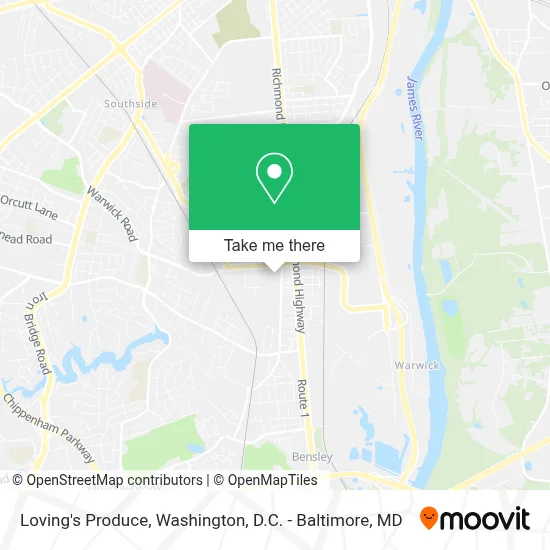 Loving's Produce map