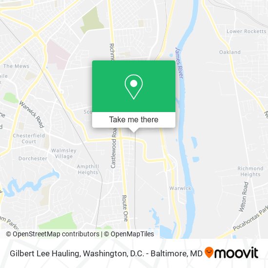 Mapa de Gilbert Lee Hauling