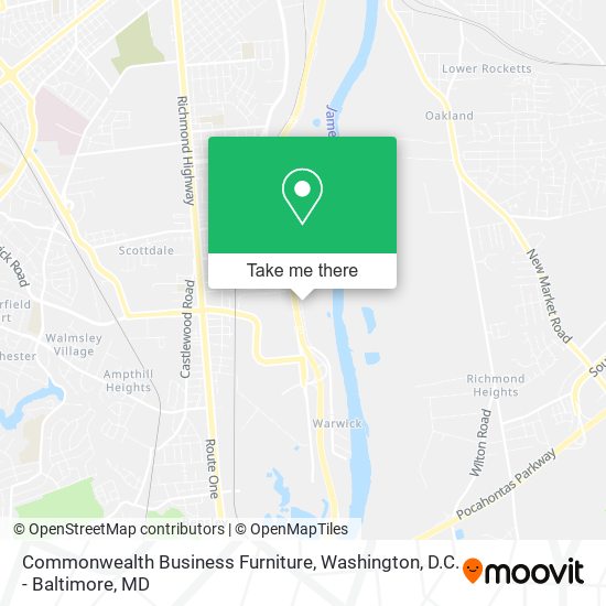 Mapa de Commonwealth Business Furniture