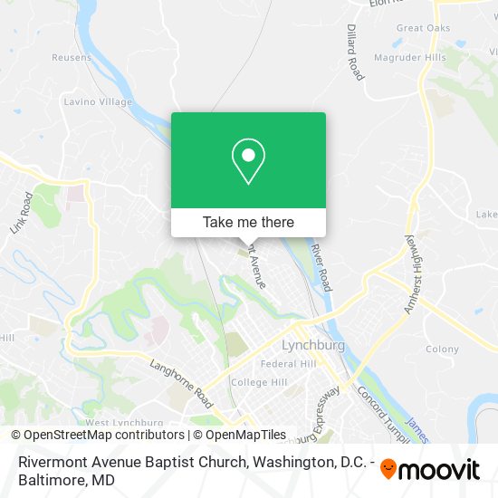 Mapa de Rivermont Avenue Baptist Church