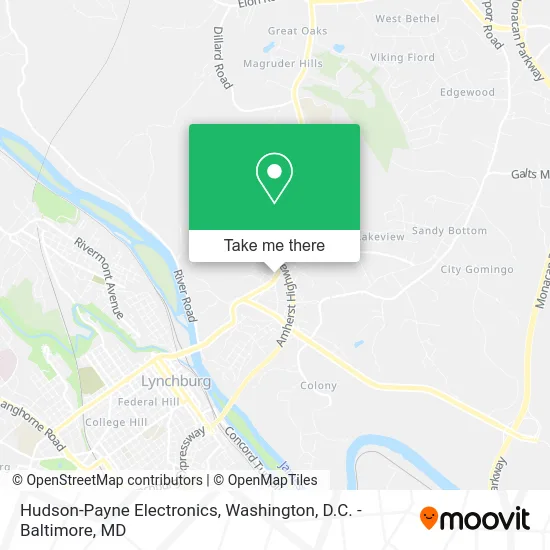 Hudson-Payne Electronics map