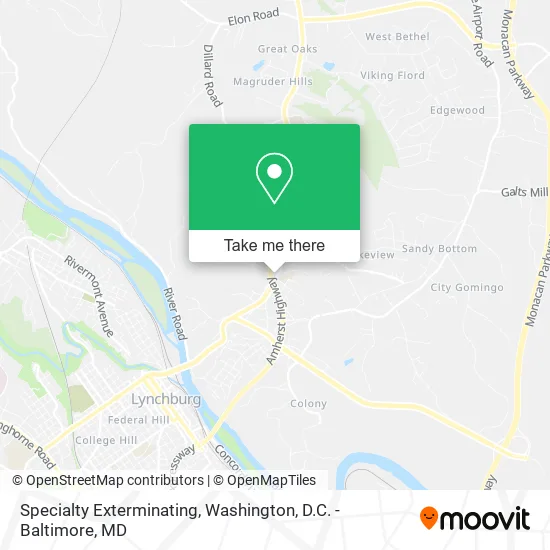 Specialty Exterminating map