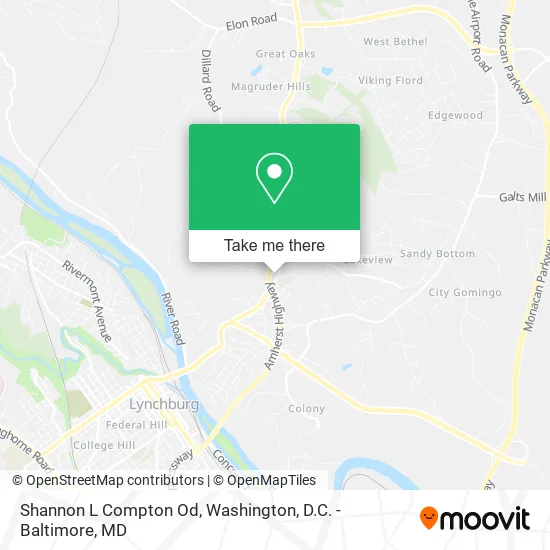 Shannon L Compton Od map